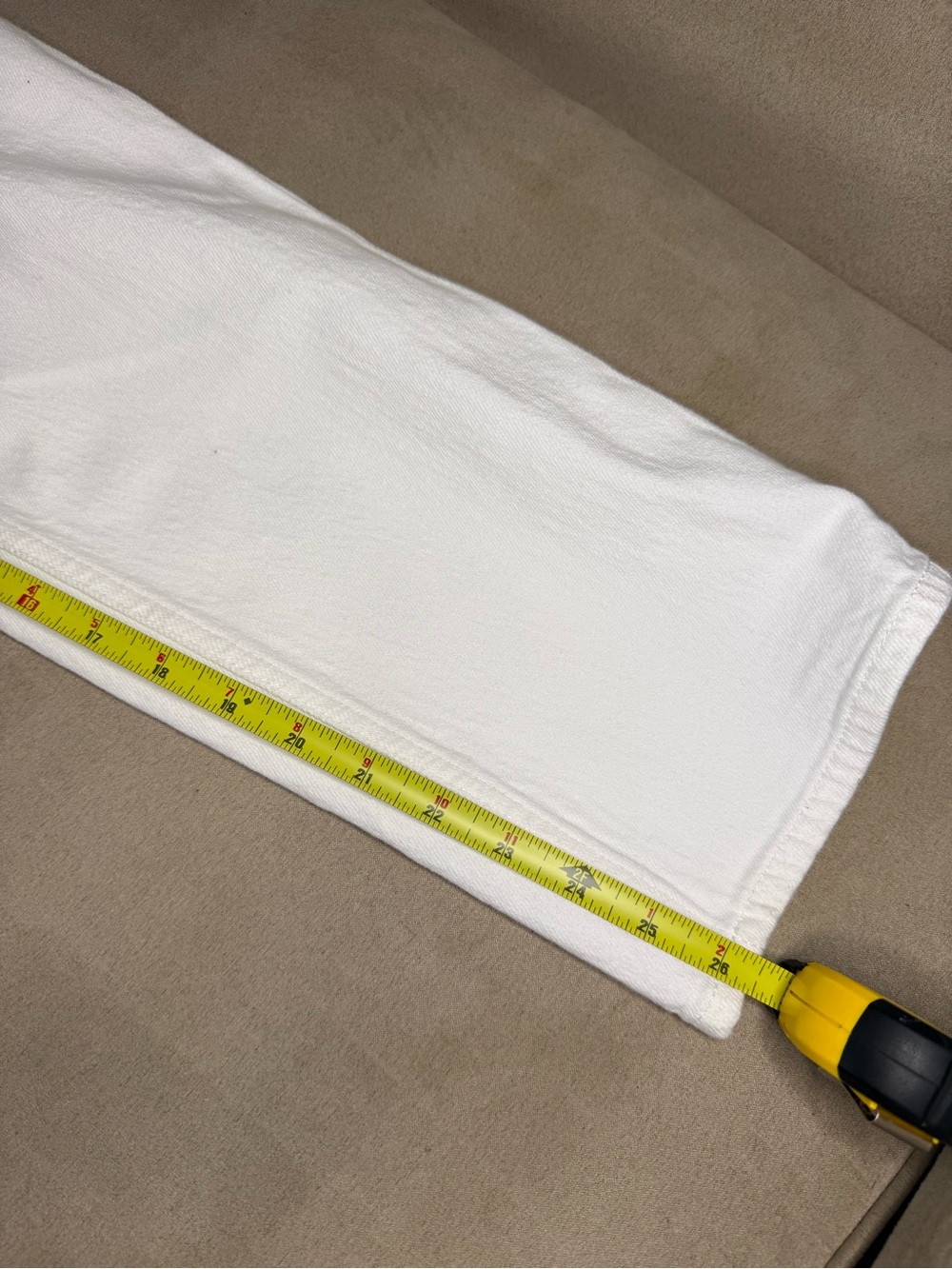 rag & bone Harlow Mid-Rise Straight Jeans  Optic White Womens Size 26 - Picture 5 of 10